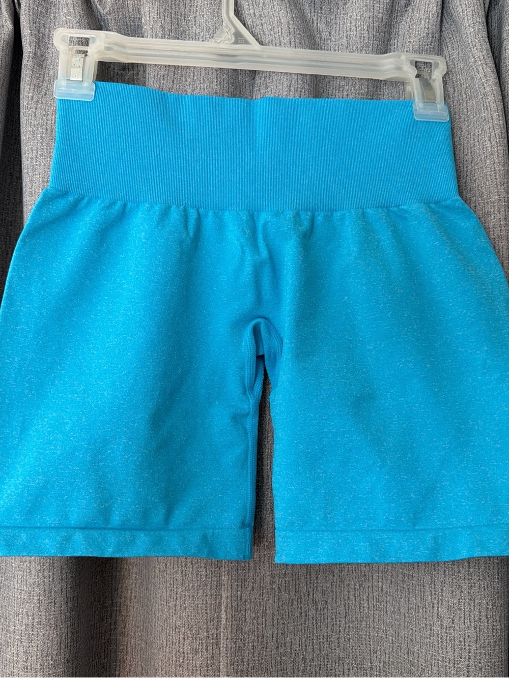 NVGTN Bright Turquoise High-Waist Athletic Shorts